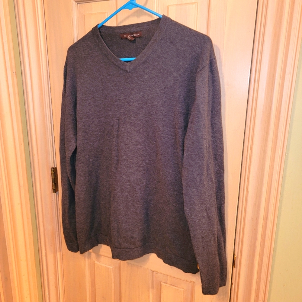 Mens sz M Chatham Road Gray Sweater